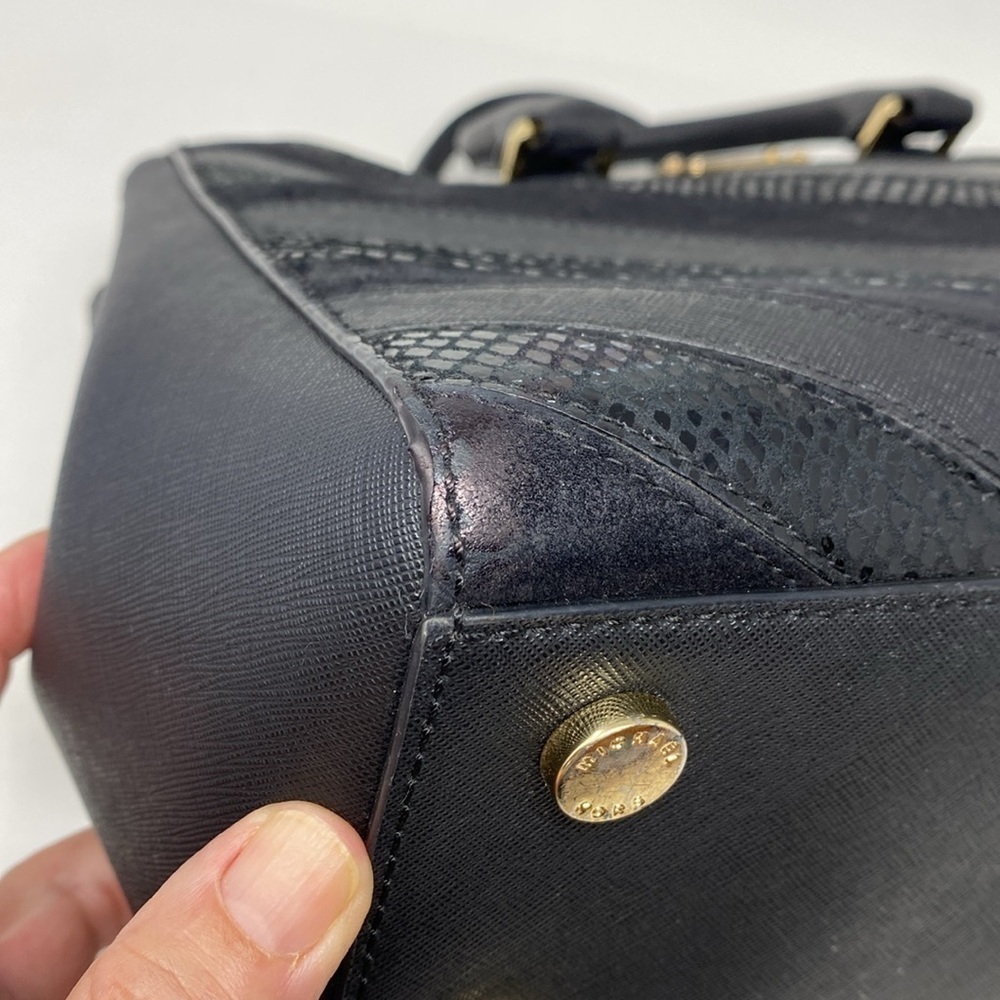 Michael Kors Black Crossbody Satchel - Picture 11 of 16